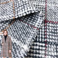 Tissu de fantaisie en polyester en tweed pour manteau